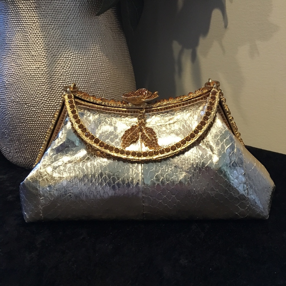 Besso Gold Snakeskin Bag Brand new with Tags